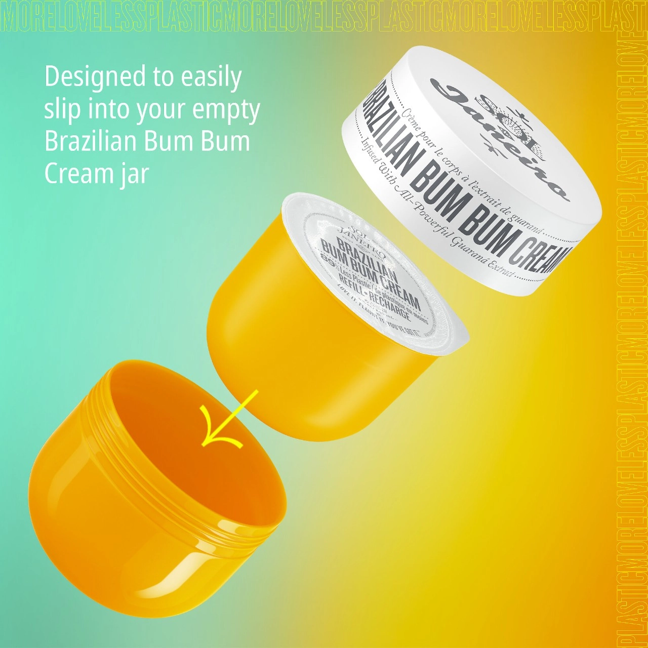 Sol de Janeiro Brazilian Bum Bum Firming Refillable Body Cream 8.1 oz / 240 mL Warm & Spicy Scent - Image 2