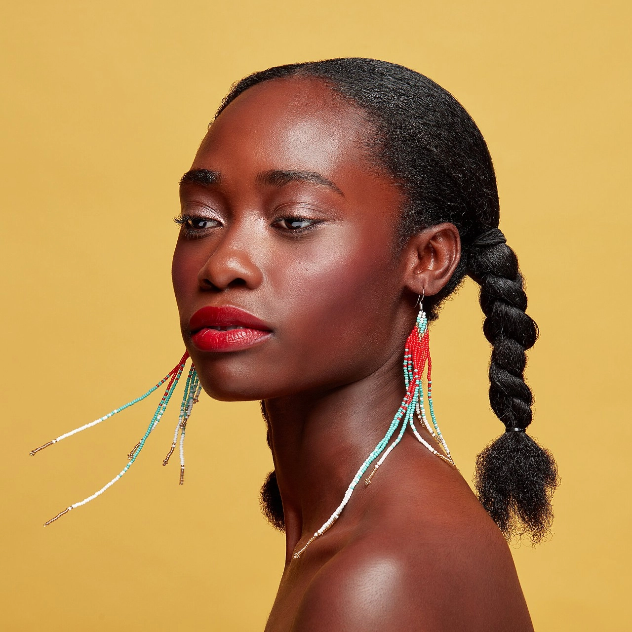 Cheekbone Beauty Fearless Eyeshadow - Honey Calcite Champagne Shimmer Vegan Stick Formula - Image 3