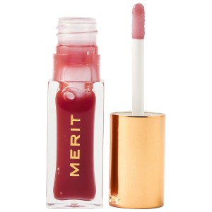 MERIT Shade Slick Gelée Sheer Tinted Lip Oil - Mapleton (Sheer Brown) Vegan