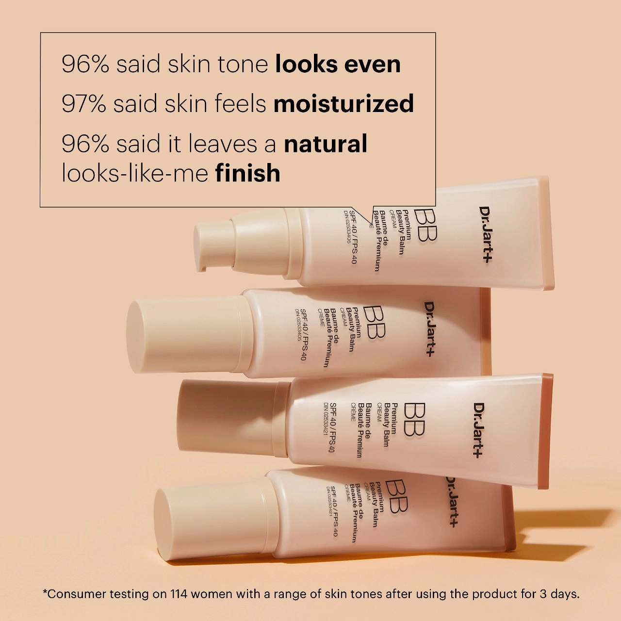 Dr. Jart+ Premium BB Tinted Moisturizer with Niacinamide and SPF 40 - Light Medium - Image 7