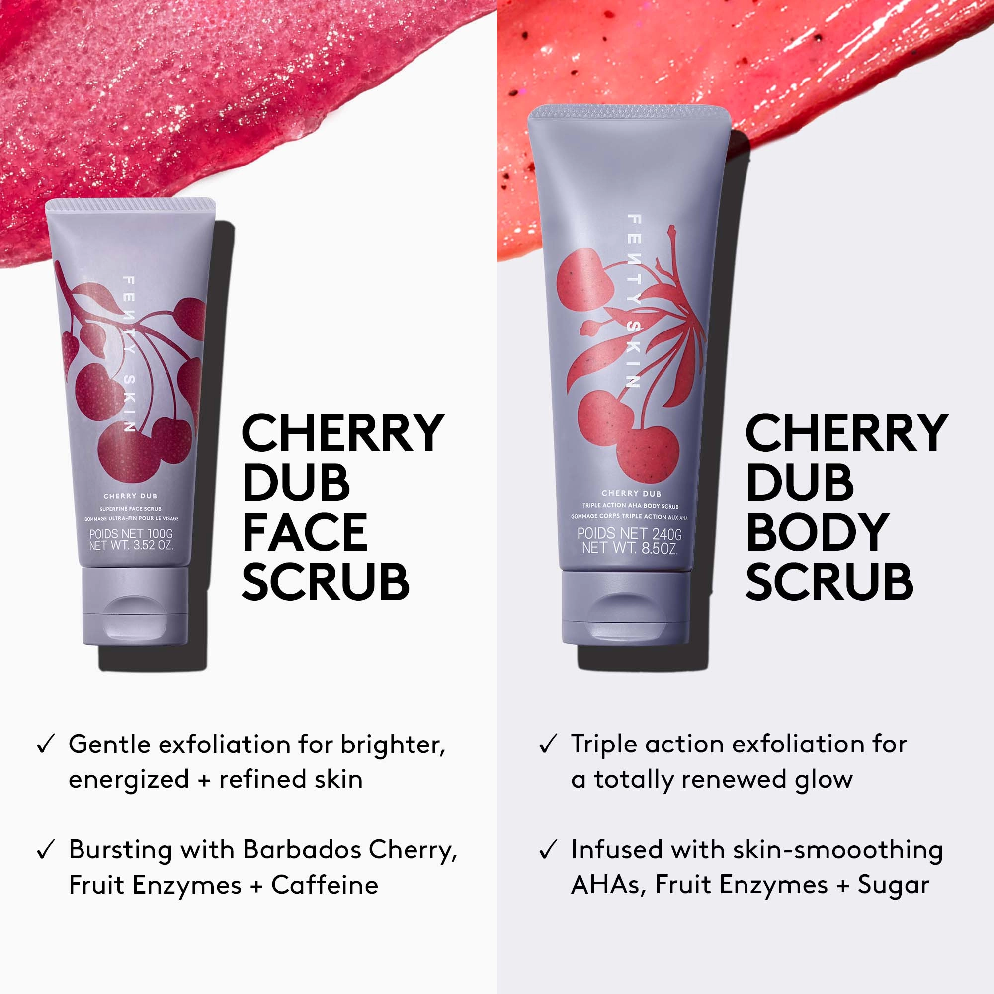 Fenty Skin Cherry Dub Superfine Daily Cleansing Face Scrub - 3.5 oz / 100 mL - Vegan - Image 9