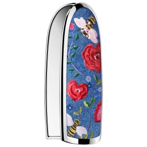 GUERLAIN Rouge G Floral Denim Refillable Lipstick Case - Love Jean Red-Red Roses Limited Edition