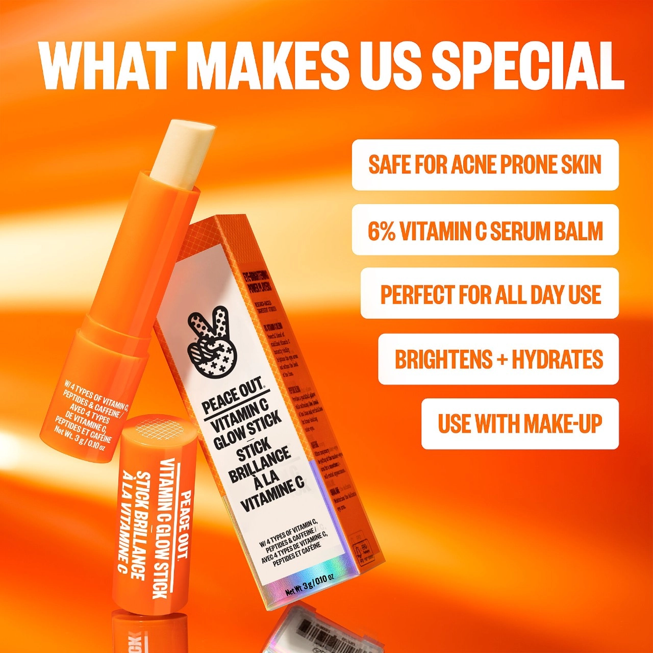 Peace Out 6% Vitamin C Brightening Eye Treatment Serum Glow Stick - Image 6