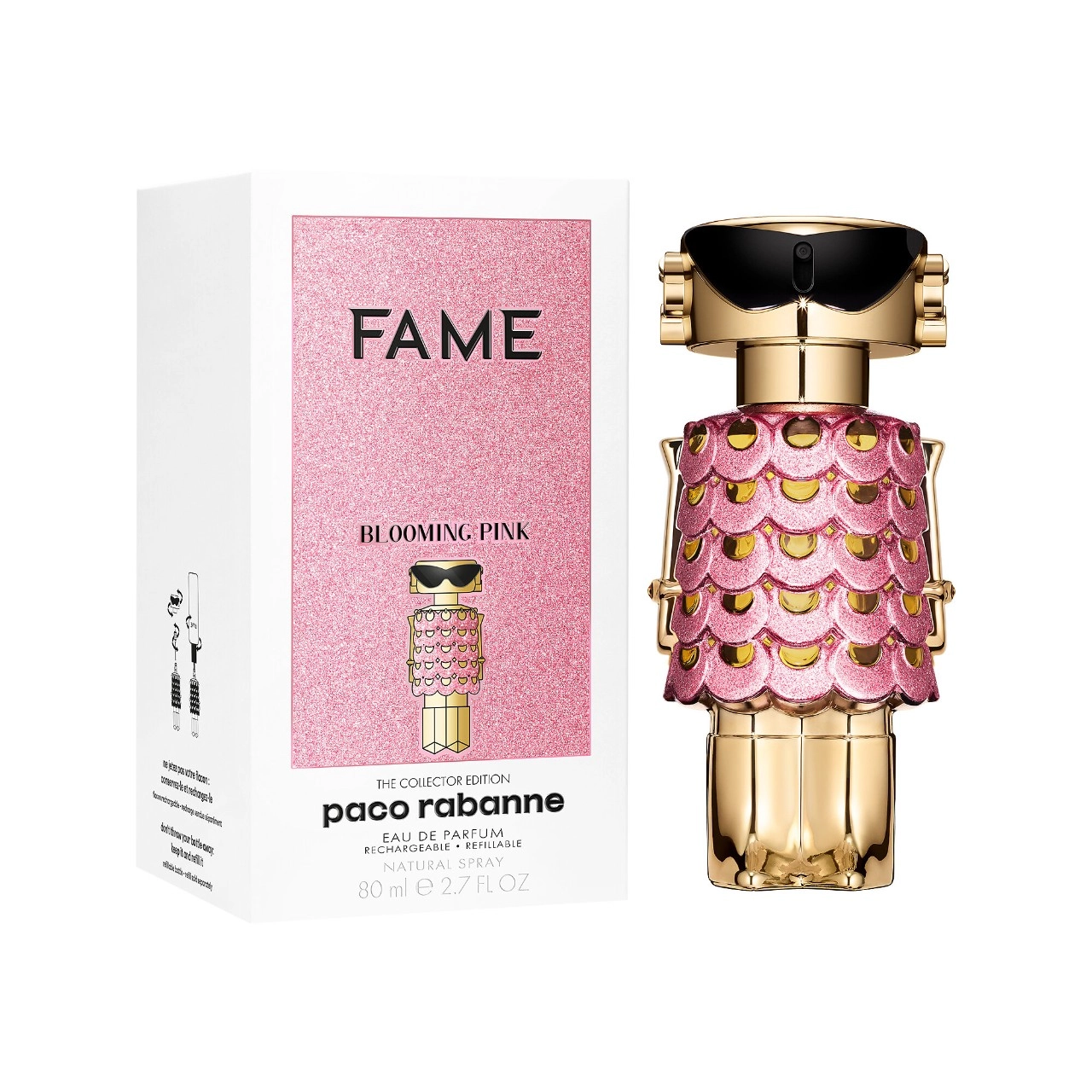 Paco Rabanne FAME Eau de Parfum Collector 2.7 oz / 80 mL Limited Edition Vegan Floral Scent - Image 2