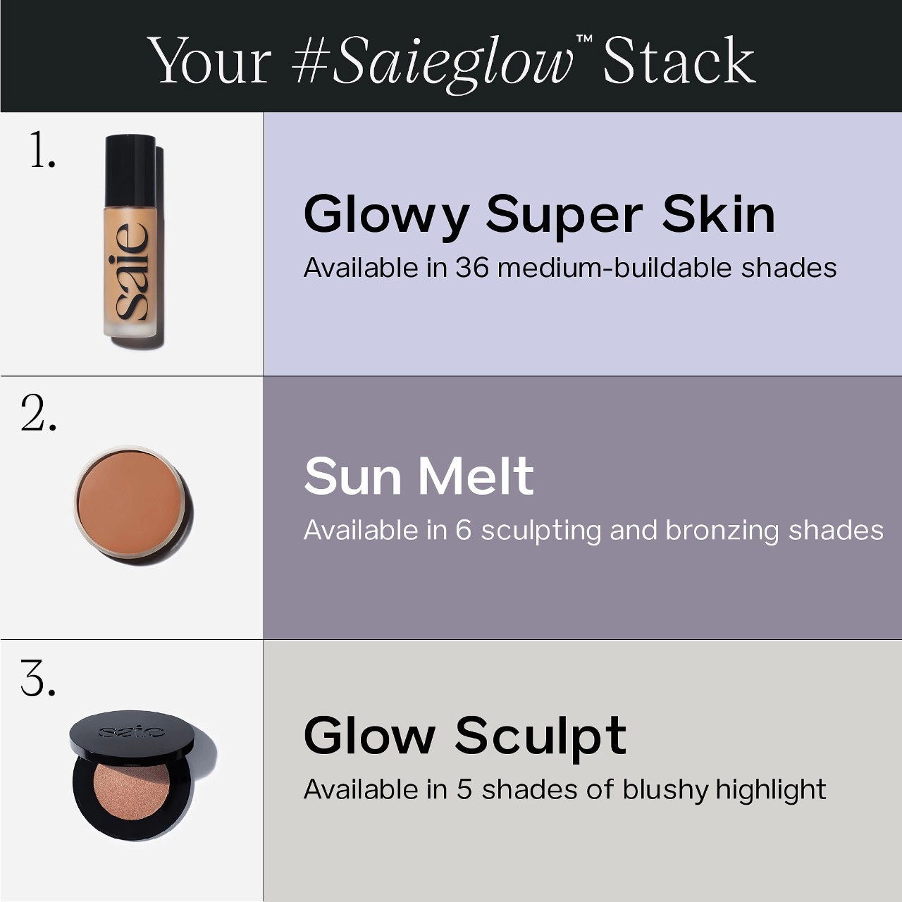 Saie Glow Sculpt Multi-Use Cream Highlighting Blush Color: Quartzglow - Warm Bronze - Image 7