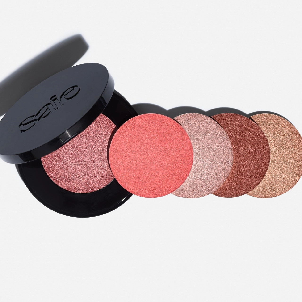 Saie Glow Sculpt Multi-Use Cream Highlighting Blush Color: Quartzglow Refill - Warm Bronze - Image 11