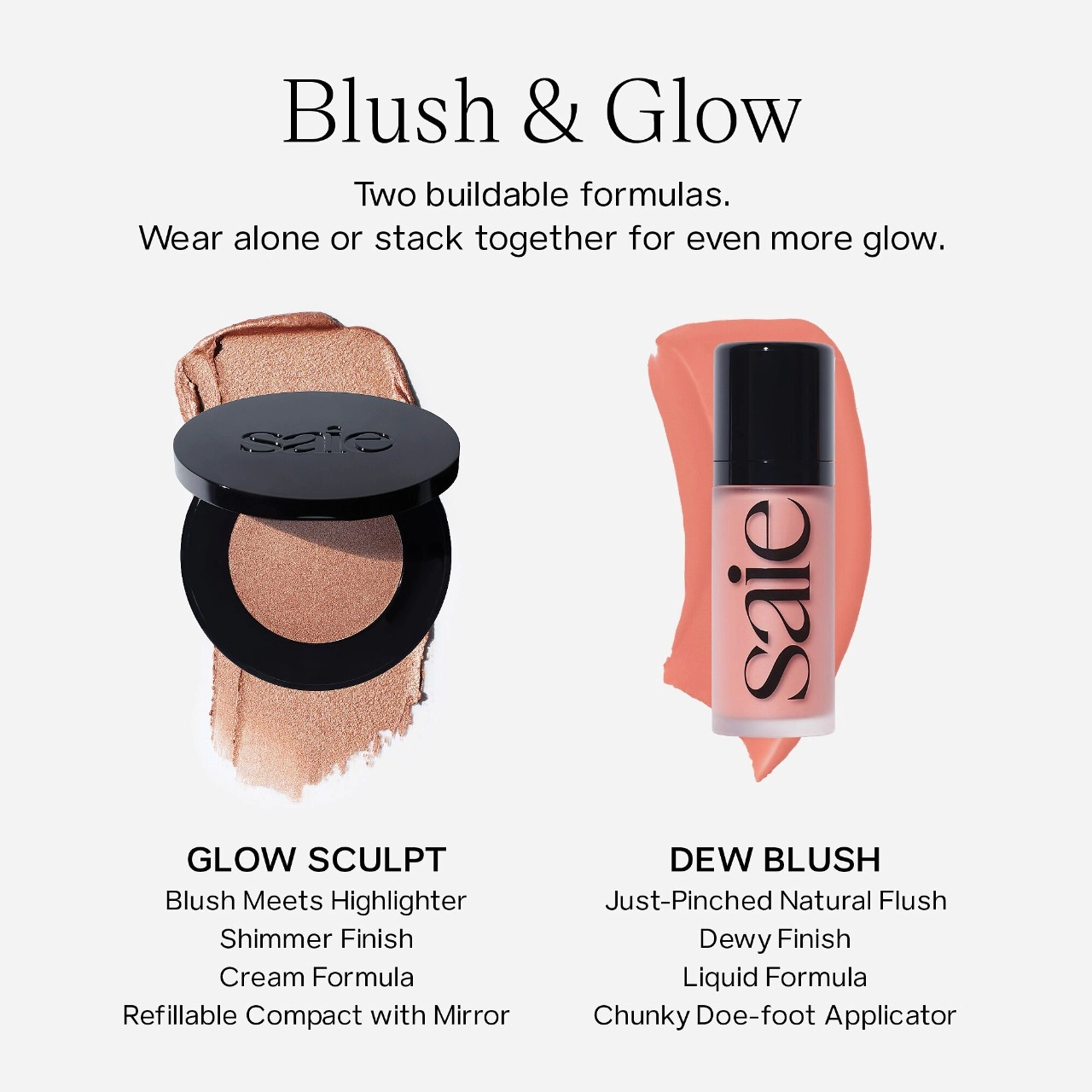 Saie Glow Sculpt Multi-Use Cream Highlighting Blush - Mauveglow Refill - Image 9