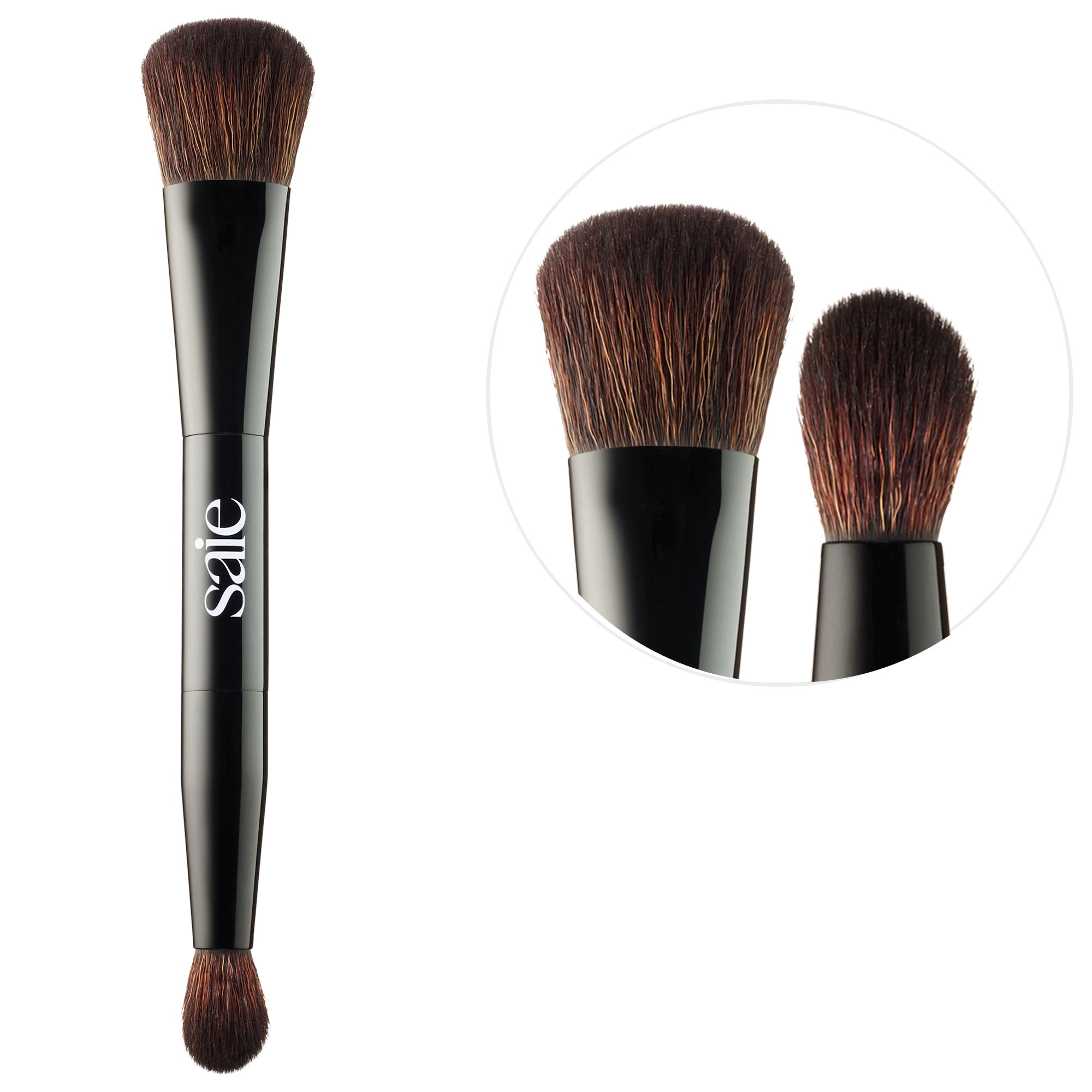 Saie The Double-Ended Sculpting Brush Vegan Clean + Planet Positive Cruelty-Free