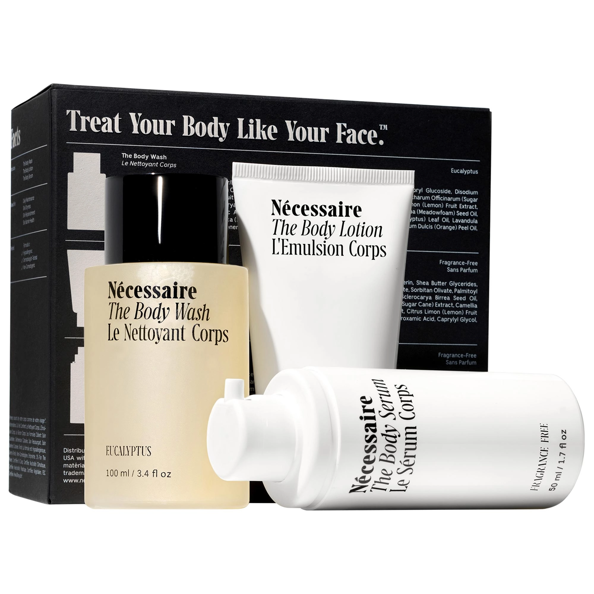 Nécessaire The Body Essentials - Trial + Travel Set