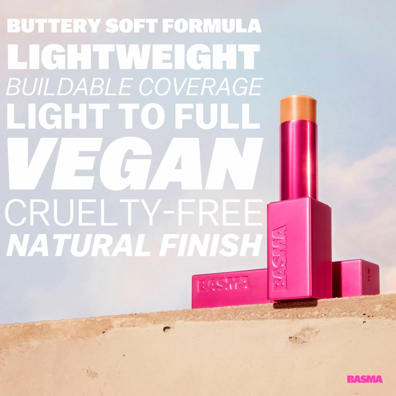 BASMA Foundation Stick for Hydrating, Buildable Coverage and Natural Finish - Color 38 - Image 6