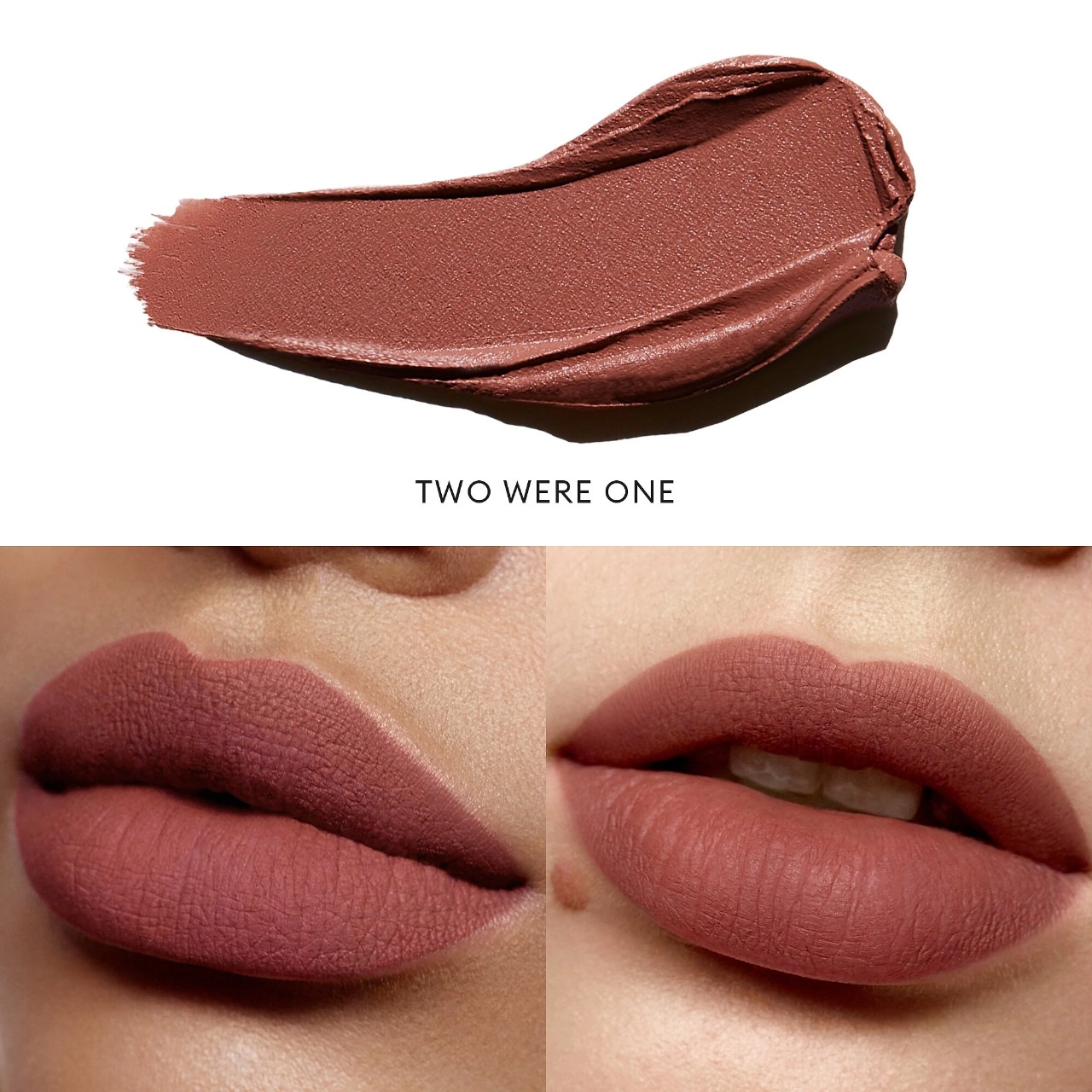 ROSE INC Lip Cream Longwearing Matte Liquid Lipstick with Squalane - Two Were One Rose Brown - Image 2