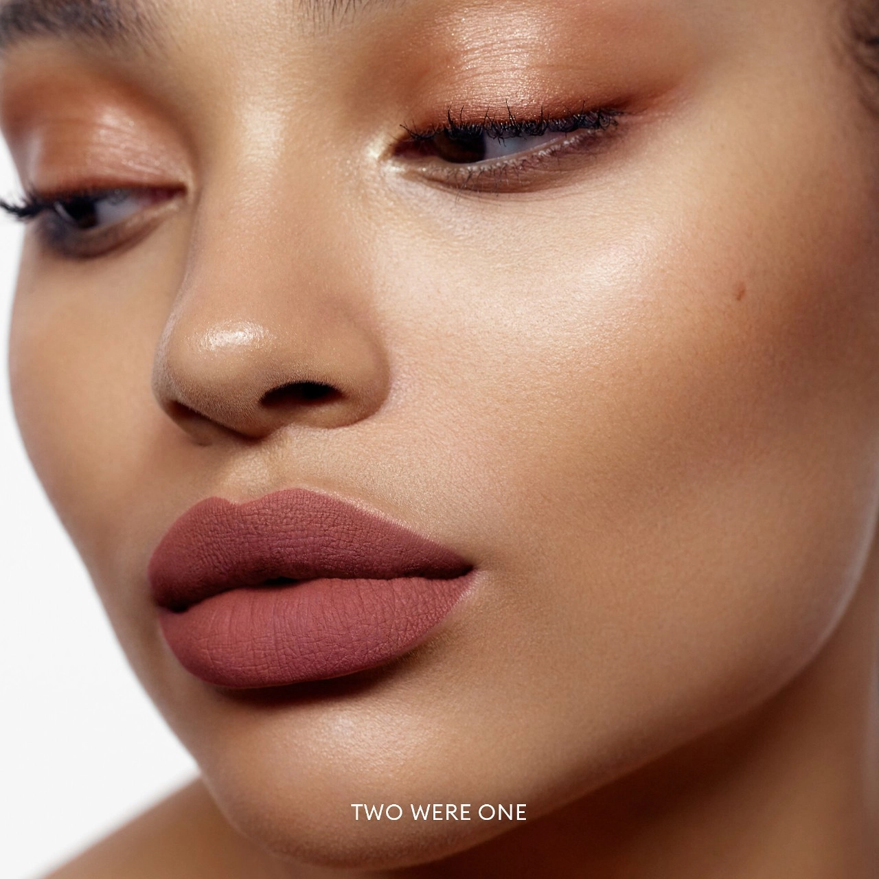 ROSE INC Lip Cream Longwearing Matte Liquid Lipstick with Squalane - Two Were One Rose Brown - Image 3
