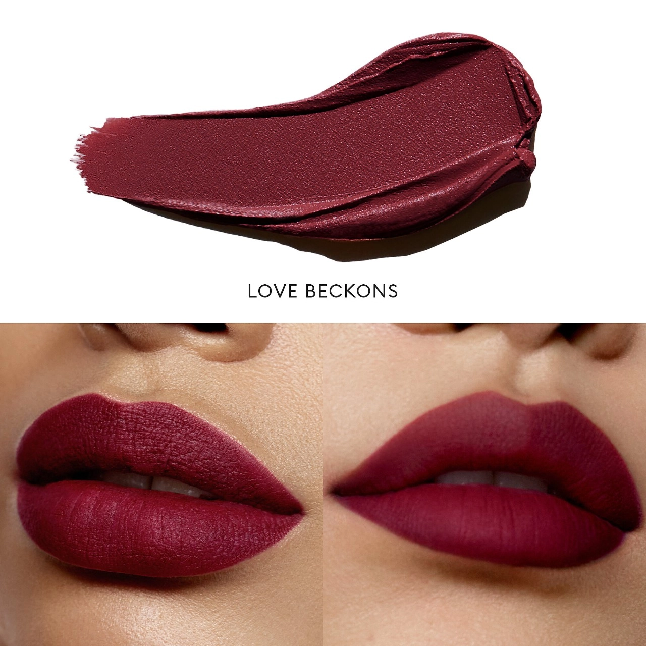 ROSE INC Lip Cream Longwearing Matte Liquid Lipstick with Squalane - Love Beckons Wine Red - Image 2