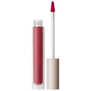 ROSE INC Lip Cream Longwearing Matte Liquid Lipstick with Squalane in Their Union - Vivid Pink