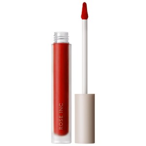 ROSE INC Lip Cream Longwearing Matte Liquid Lipstick with Squalane - Red Red Rose