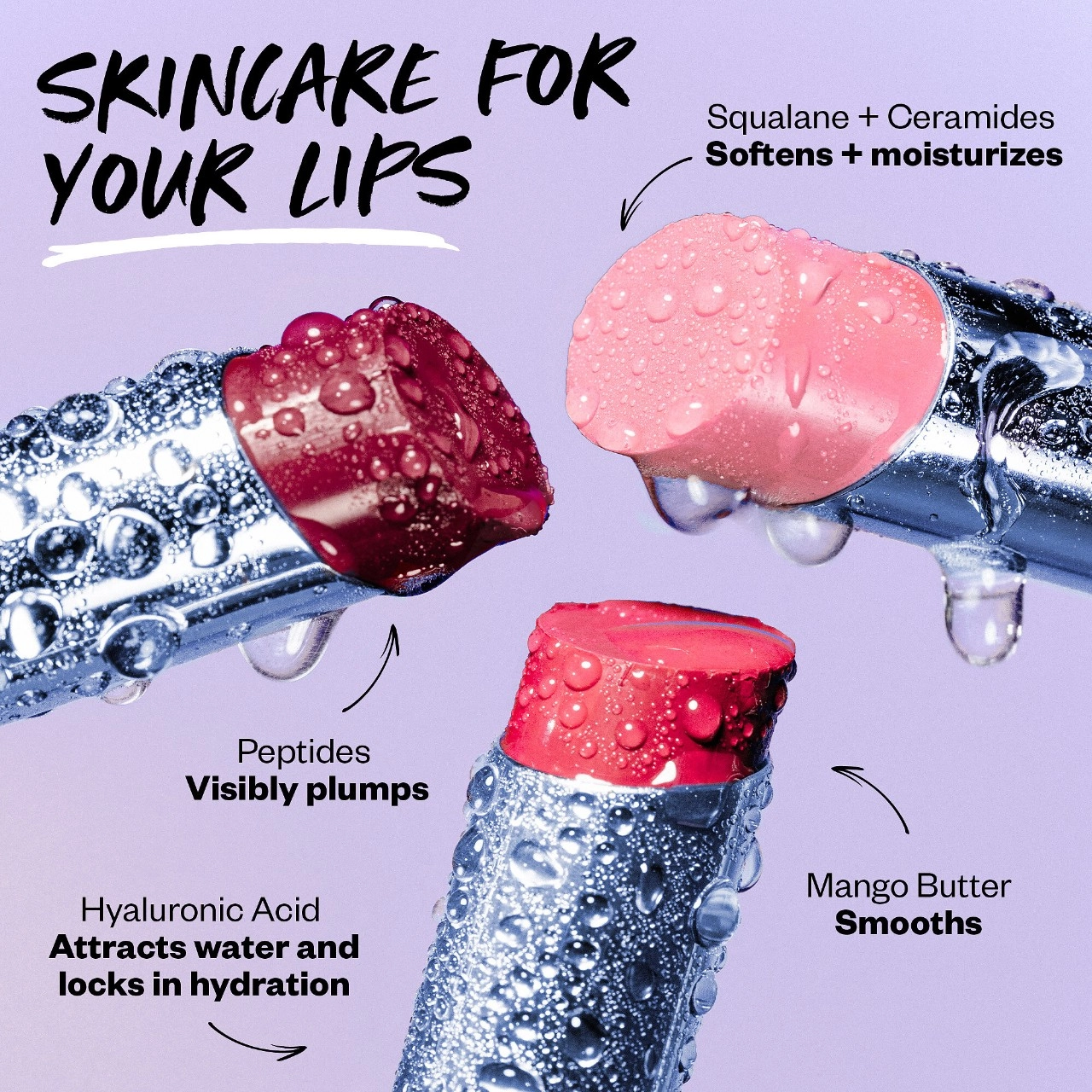 Kosas Wet Stick Moisturizing Shiny Sheer Lipstick with Ceramides - Color: Baby Rose - Image 4