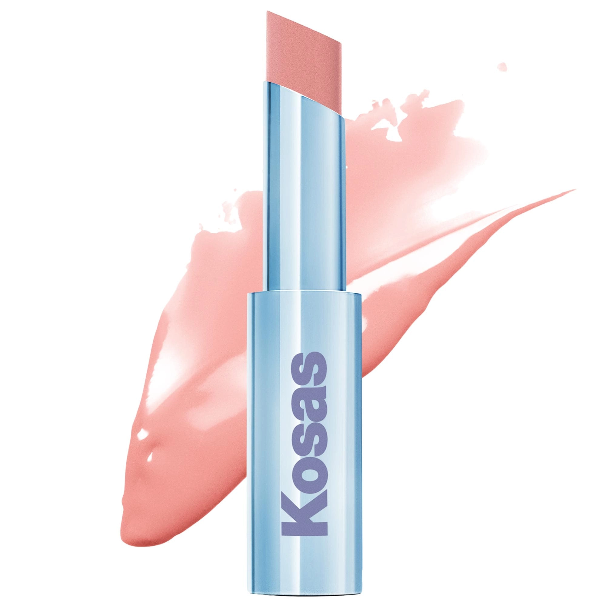 Kosas Wet Stick Moisturizing Shiny Sheer Lipstick with Ceramides - Color: Baby Rose
