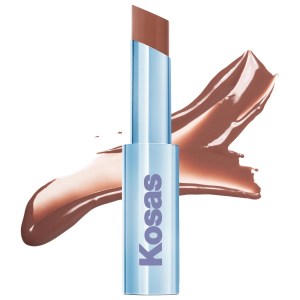 Kosas Wet Stick Moisturizing Shiny Sheer Lipstick with Ceramides Color: 100 Degrees - Neutral Pink Beige