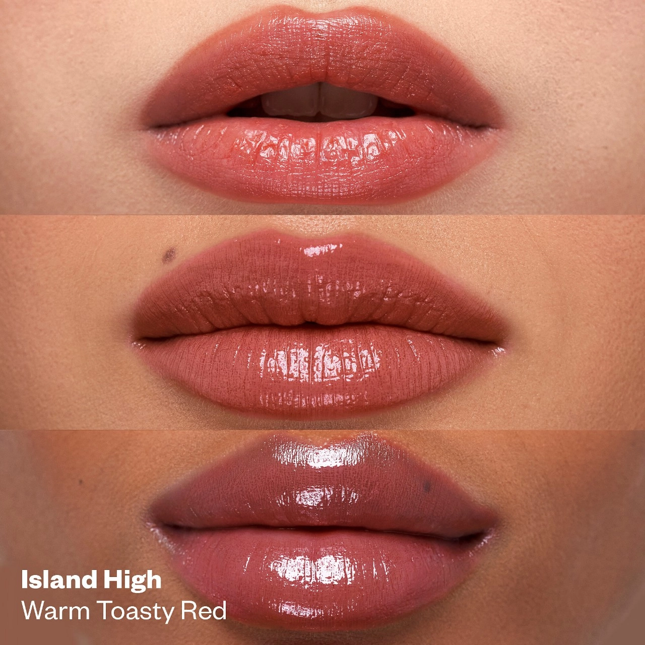 Kosas Wet Stick Moisturizing Shiny Sheer Lipstick with Ceramides - Island High (Warm Toasty Red) - Image 3