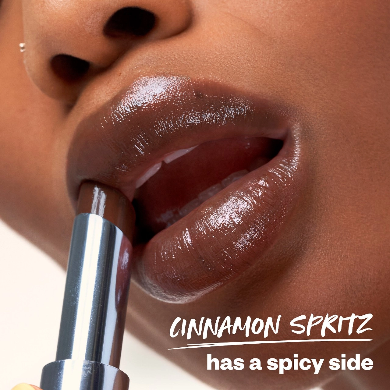 Kosas Wet Stick Moisturizing Shiny Sheer Lipstick with Ceramides - Cinnamon Spritz - Image 2