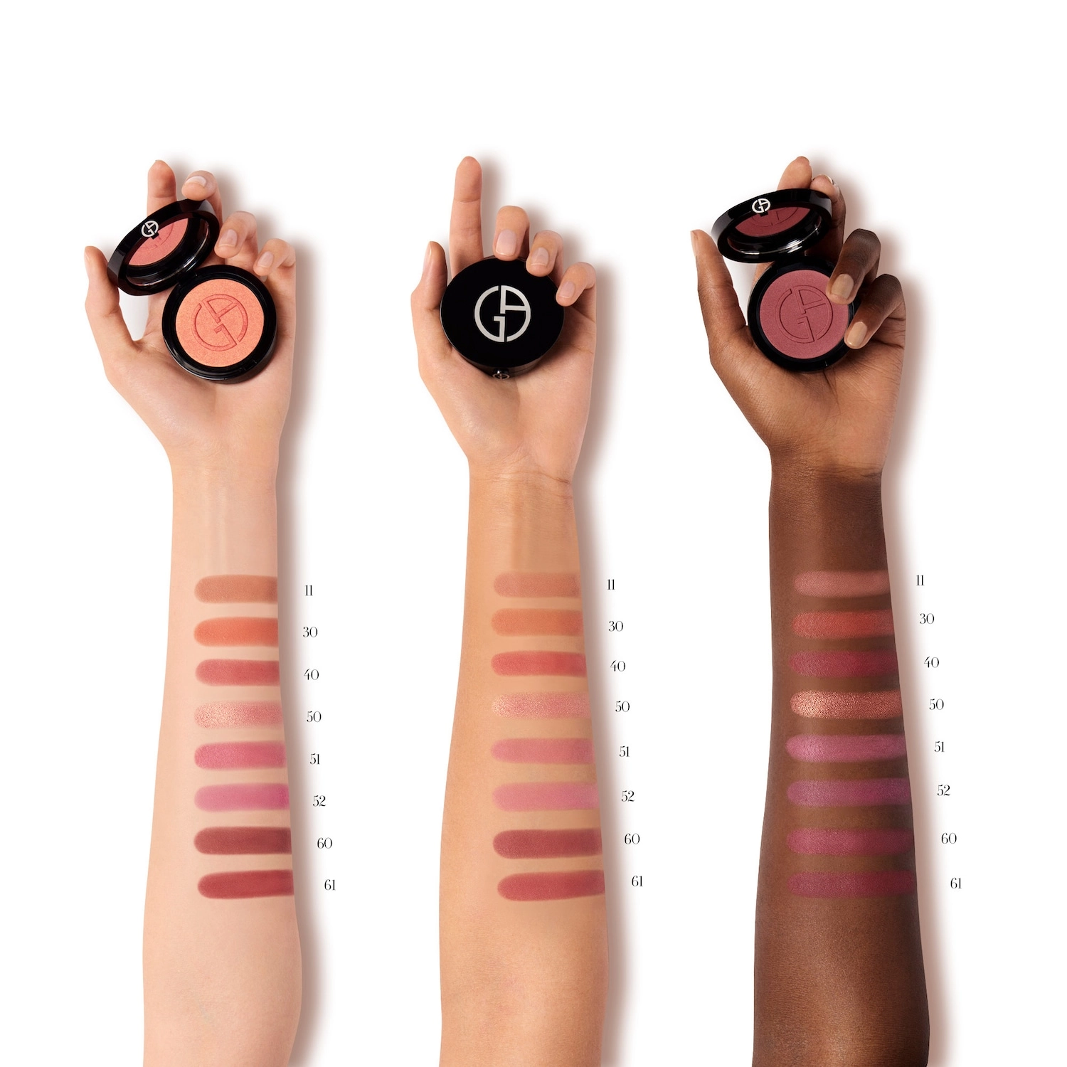 Armani Beauty Luminous Silk Glow Blush 40 Mania - Coral Red - Image 4