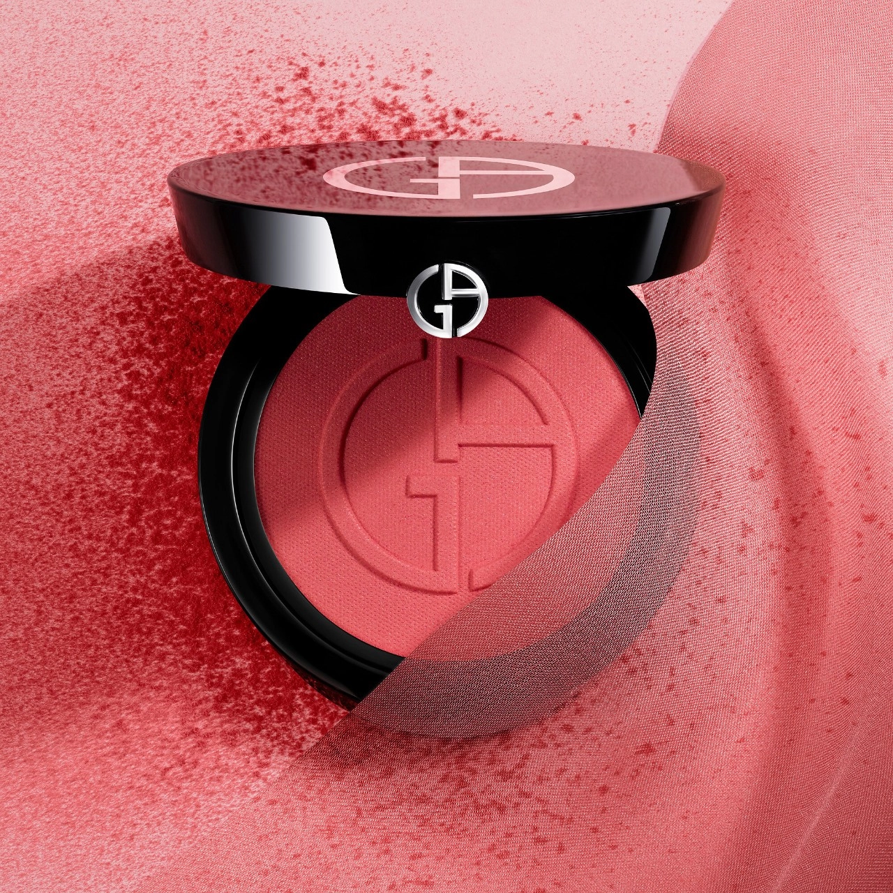 Armani Beauty Luminous Silk Glow Blush 40 Mania - Coral Red - Image 6