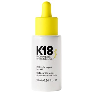 K18 Biomimetic Hairscience Mini Molecular Repair Hair Oil 0.34 oz / 10 mL Frizz Shine Heat Protection Clean