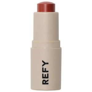 REFY Lip Blush Color: Canyon - Deep Reddy Brown Light Coverage Vegan Stick Formula