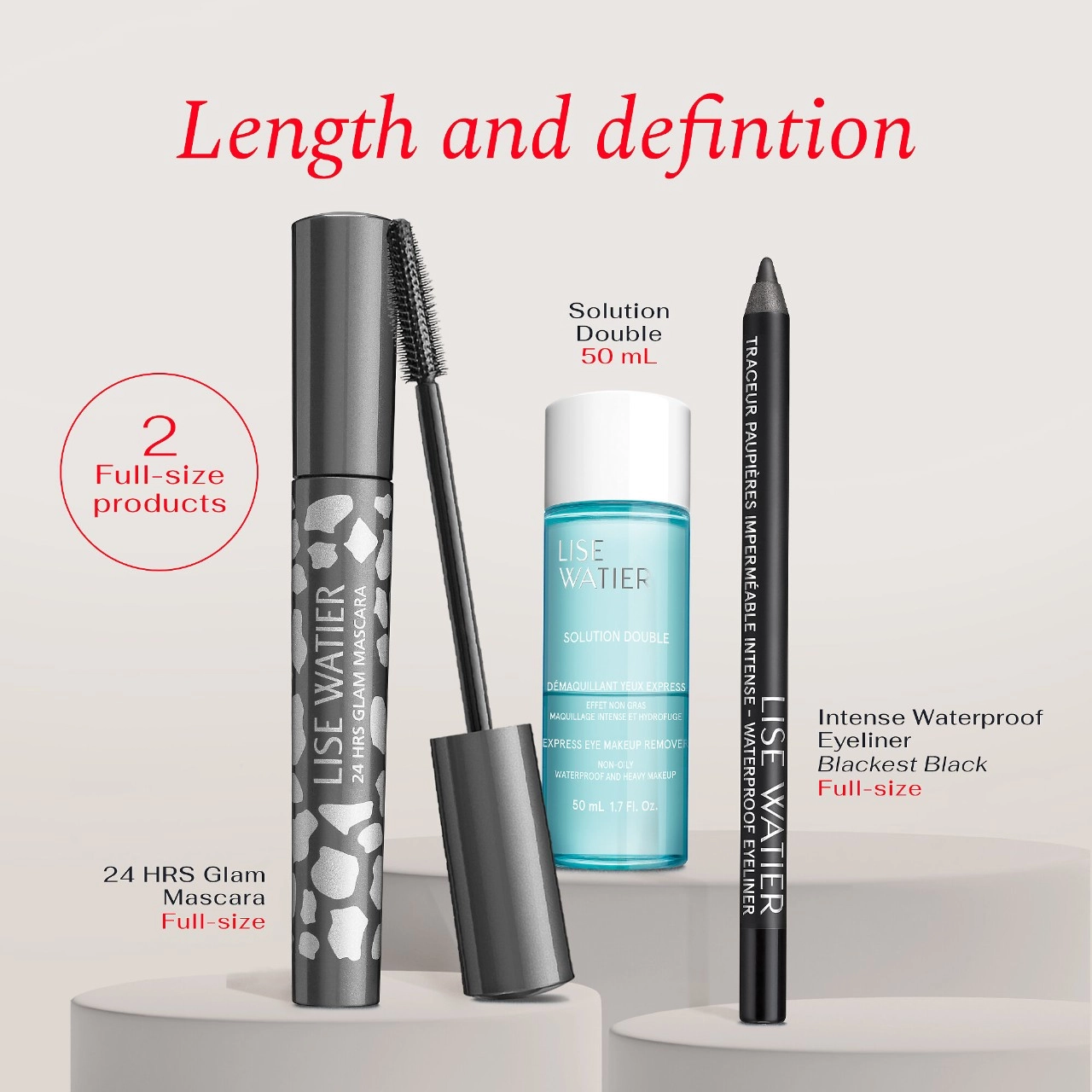 Lise Watier 24 HRS Glam Mascara Set - Image 2