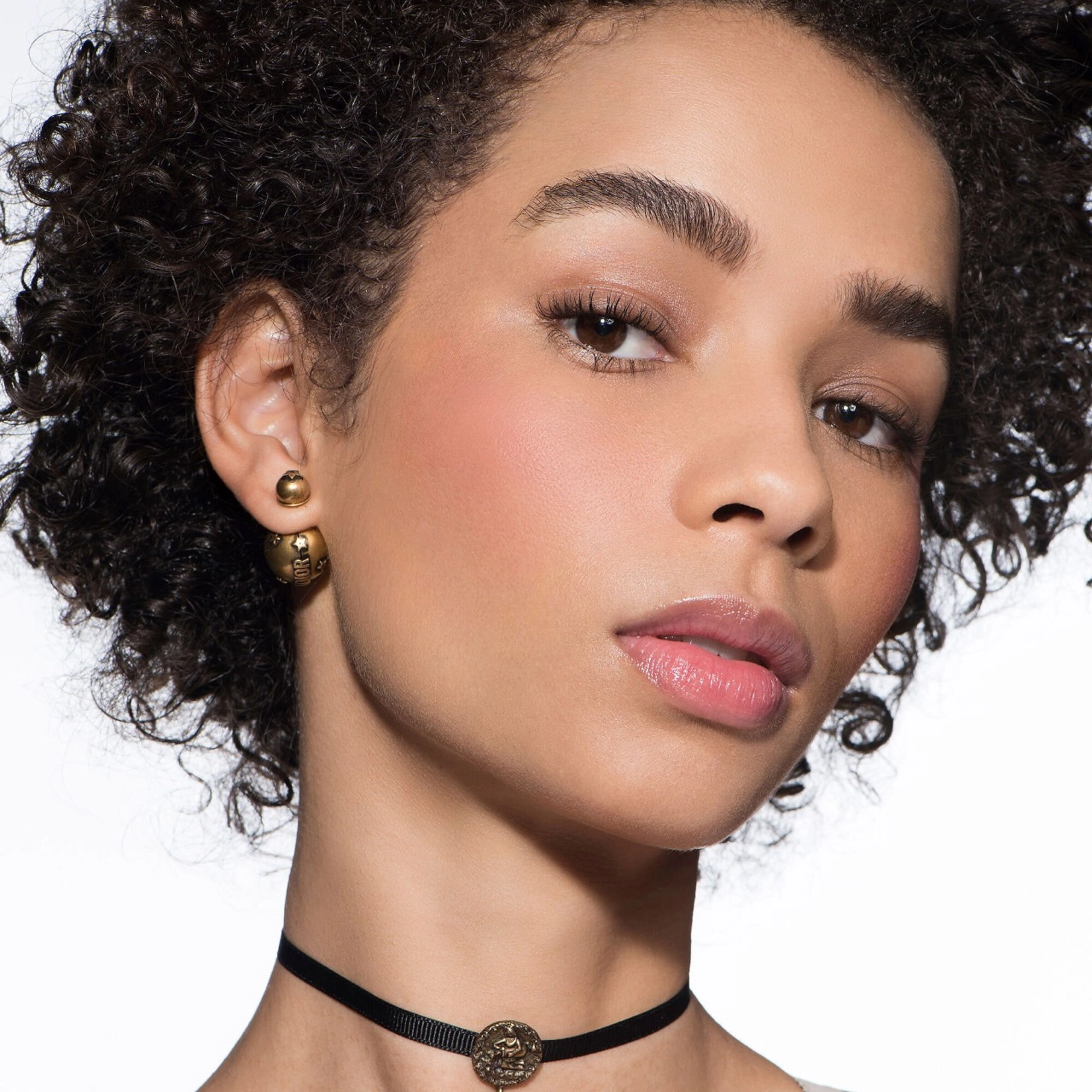 Dior Rouge Blush Color 100 Nude Look - Pressed Powder Formula - Image 6