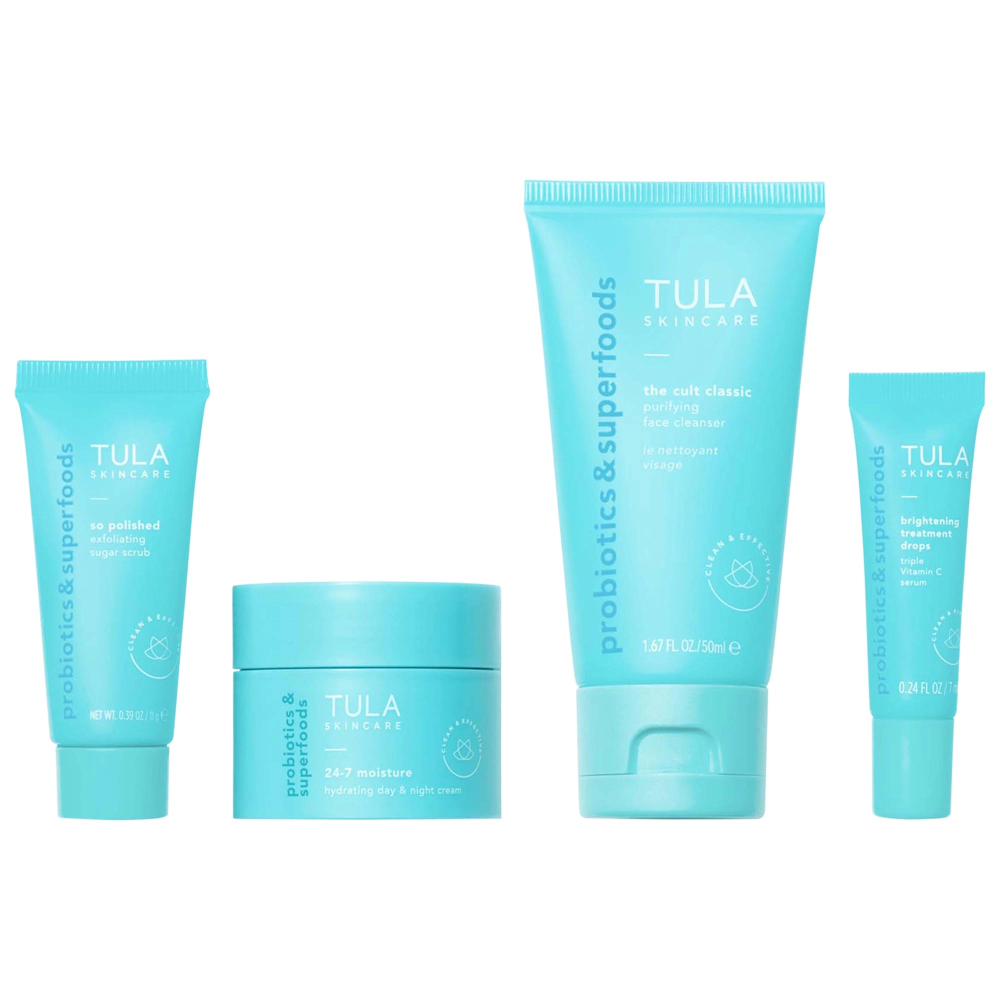 TULA Skincare On The Go Best Sellers Travel Kit
