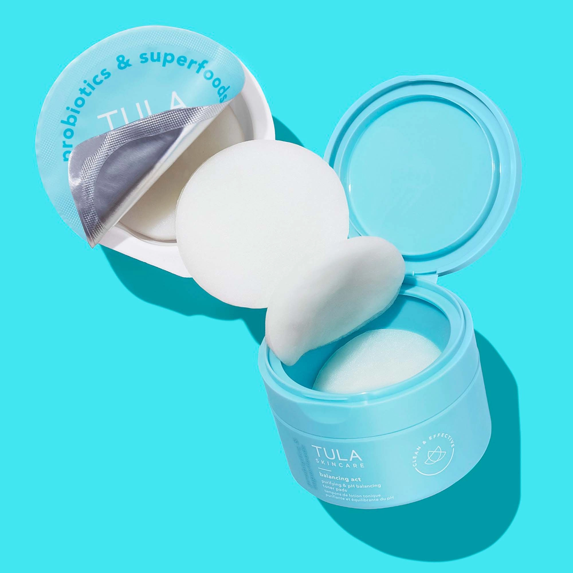TULA Skincare Balancing Act Purifying & PH Balancing Biodegradable Toner Pads - 60 Pads - Image 2