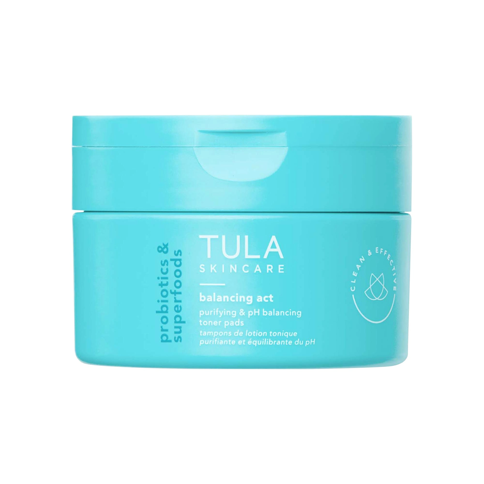 TULA Skincare Balancing Act Purifying & PH Balancing Biodegradable Toner Pads - 60 Pads