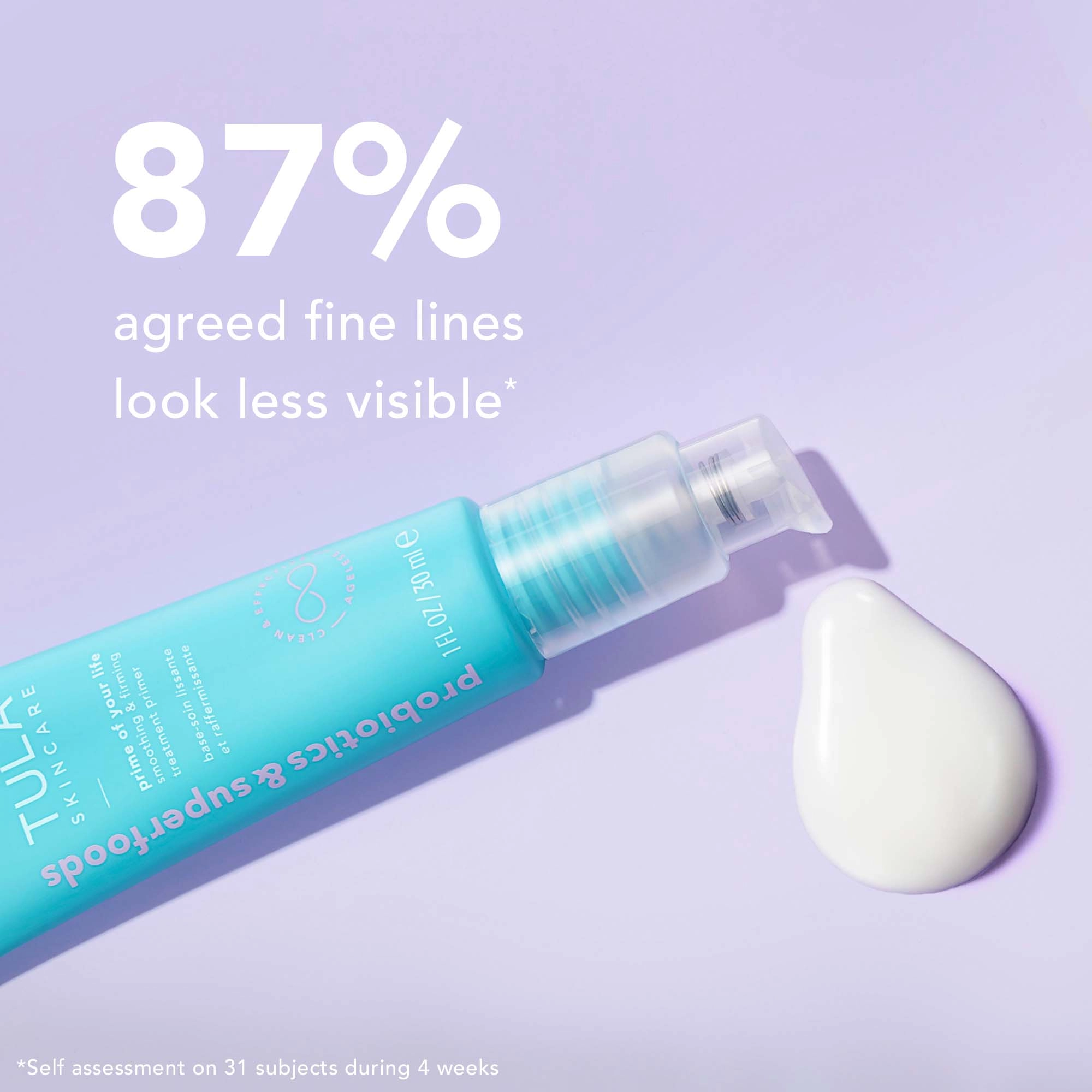 TULA Skincare Prime of Your Life Smoothing & Firming Treatment Primer 1 oz / 30 ml Hyaluronic Acid - Image 4