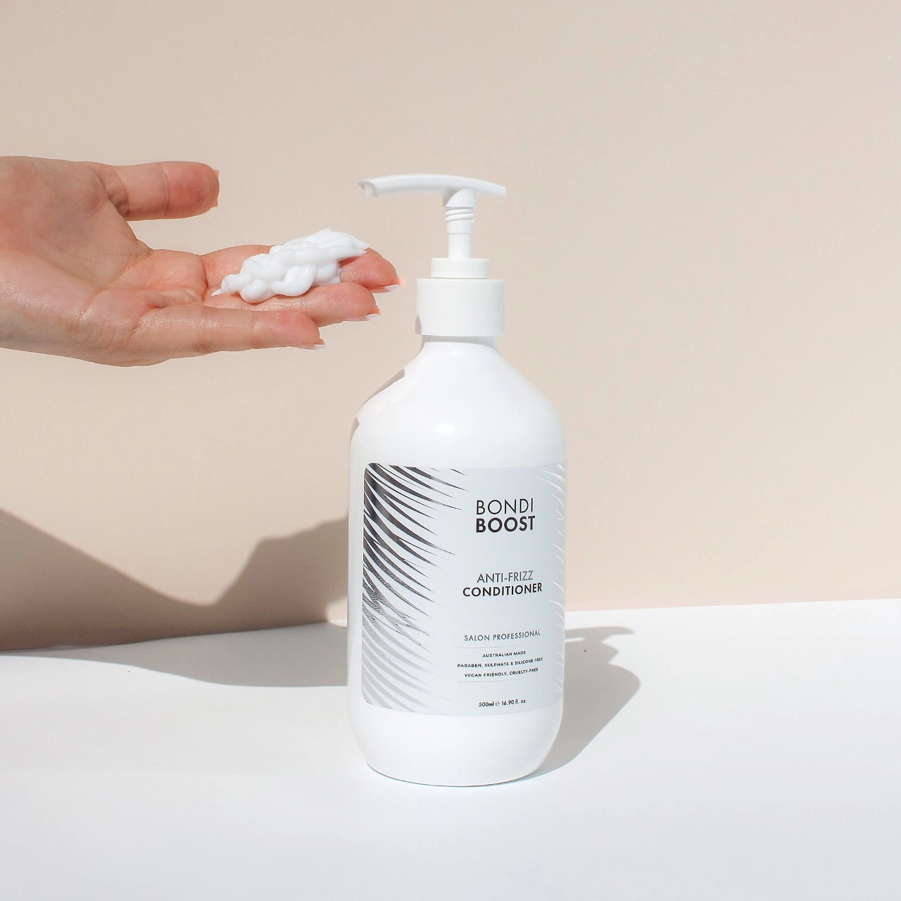 BondiBoost Anti-Frizz Conditioner with Aloe Vera + Nettle Leaf Cider, 16.9 oz / 500 mL, Vegan - Image 6