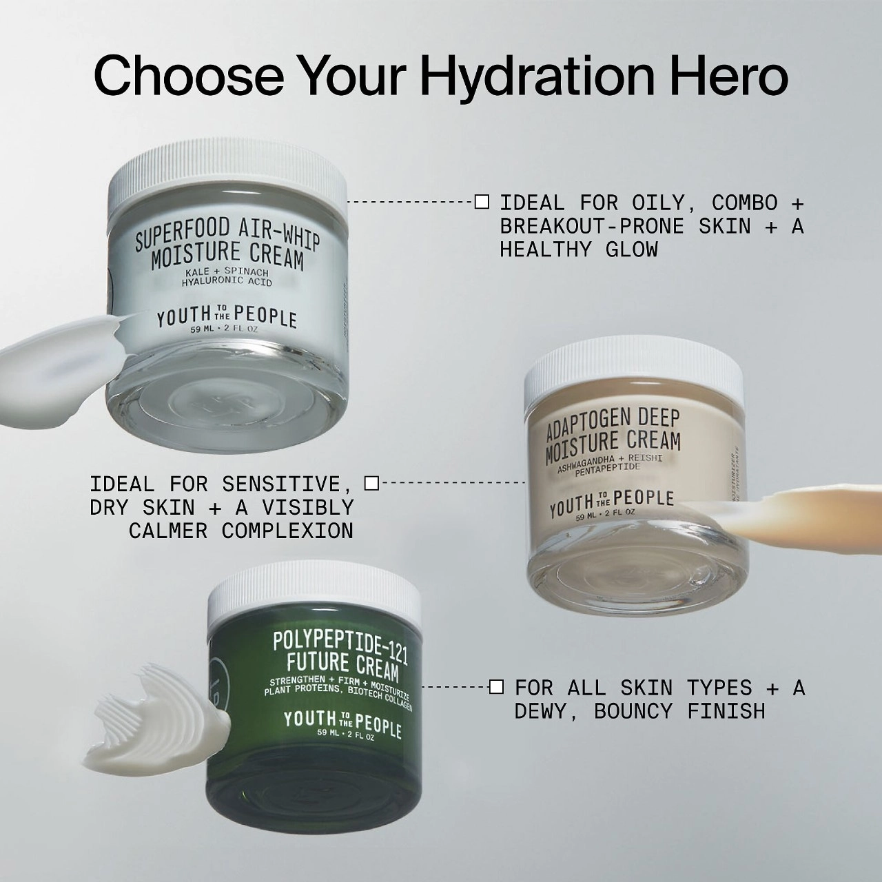 Youth To The People Superfood Air-Whip Lightweight Face Moisturizer with Hyaluronic Acid - 3.4 oz / 100 ml - Image 10