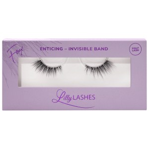 Lilly Lashes Sheer Band False Eyelashes Color: Enticing - Half Lash