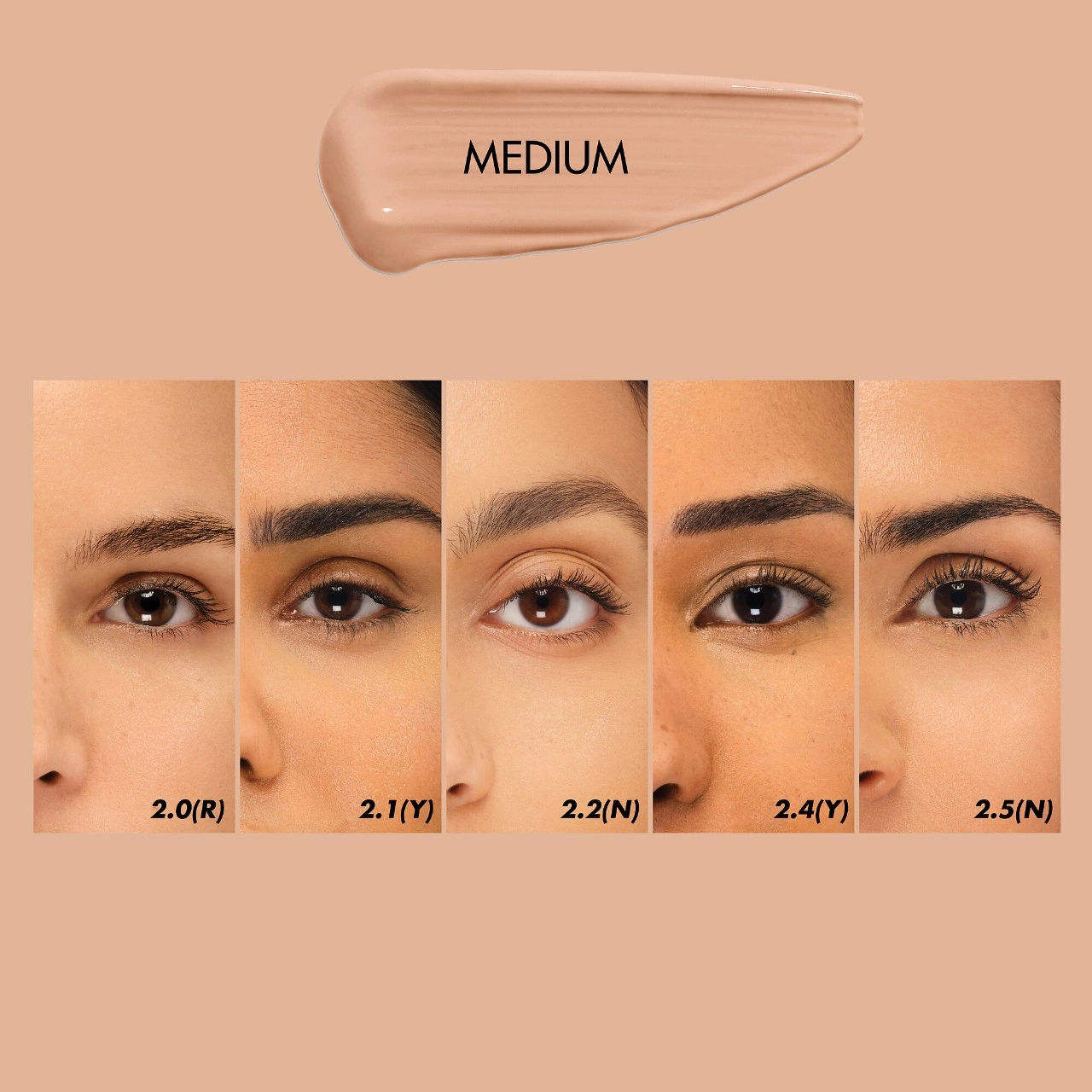 MAKE UP FOR EVER HD Skin Smooth & Blur Undetectable Under Eye Concealer Color 2.5(N) - Desert - Image 3