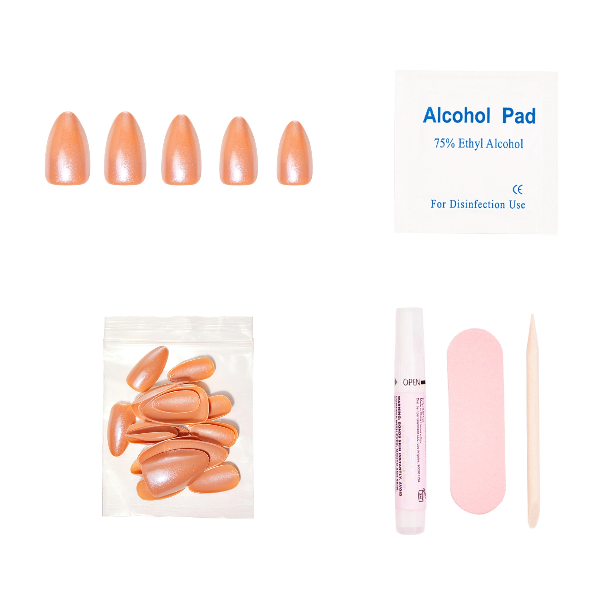 Glamnetic Press-On Nail Kit Color: Maple Glaze Limited Edition - Image 3