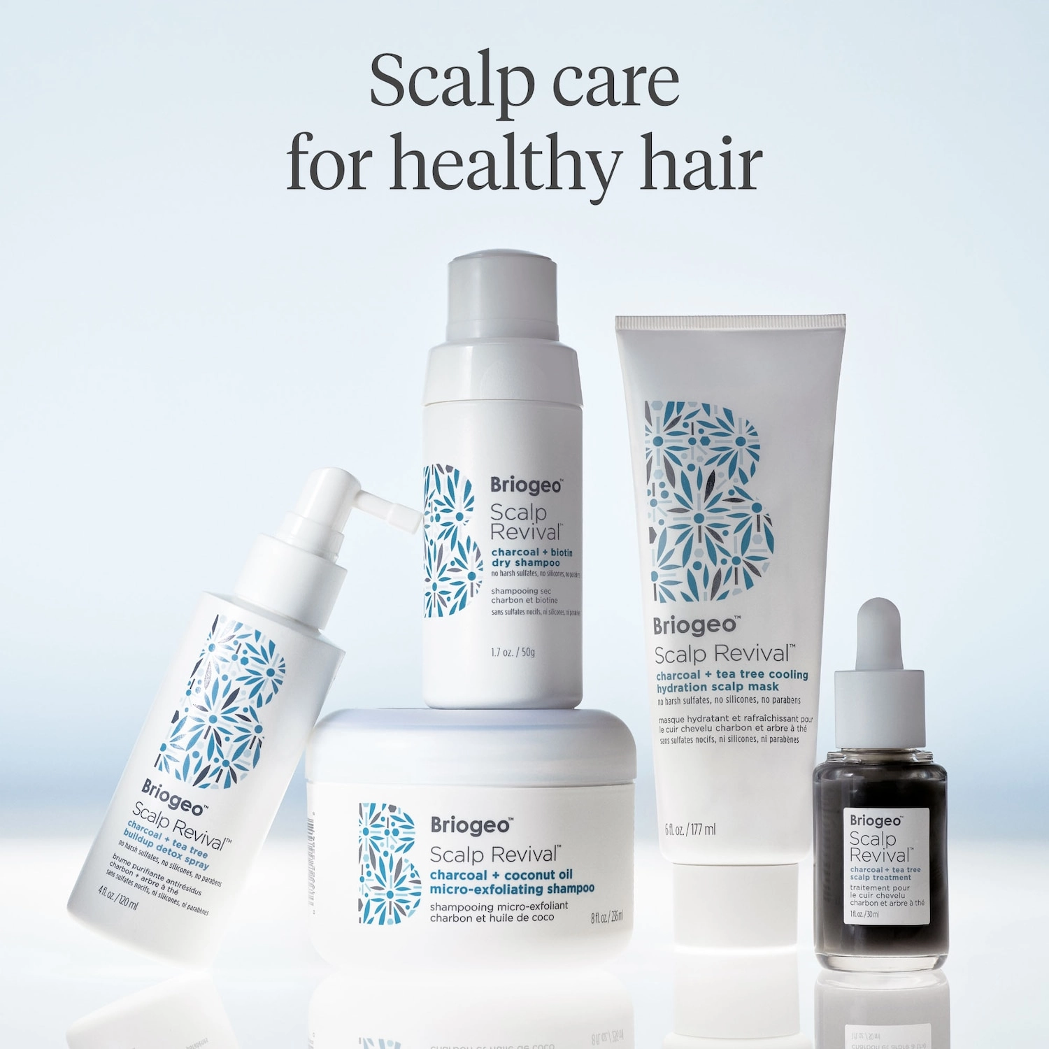 Briogeo Scalp Revival™ Charcoal + Tea Tree Buildup Detox Spray 4 oz / 120 ml Vegan - Image 10