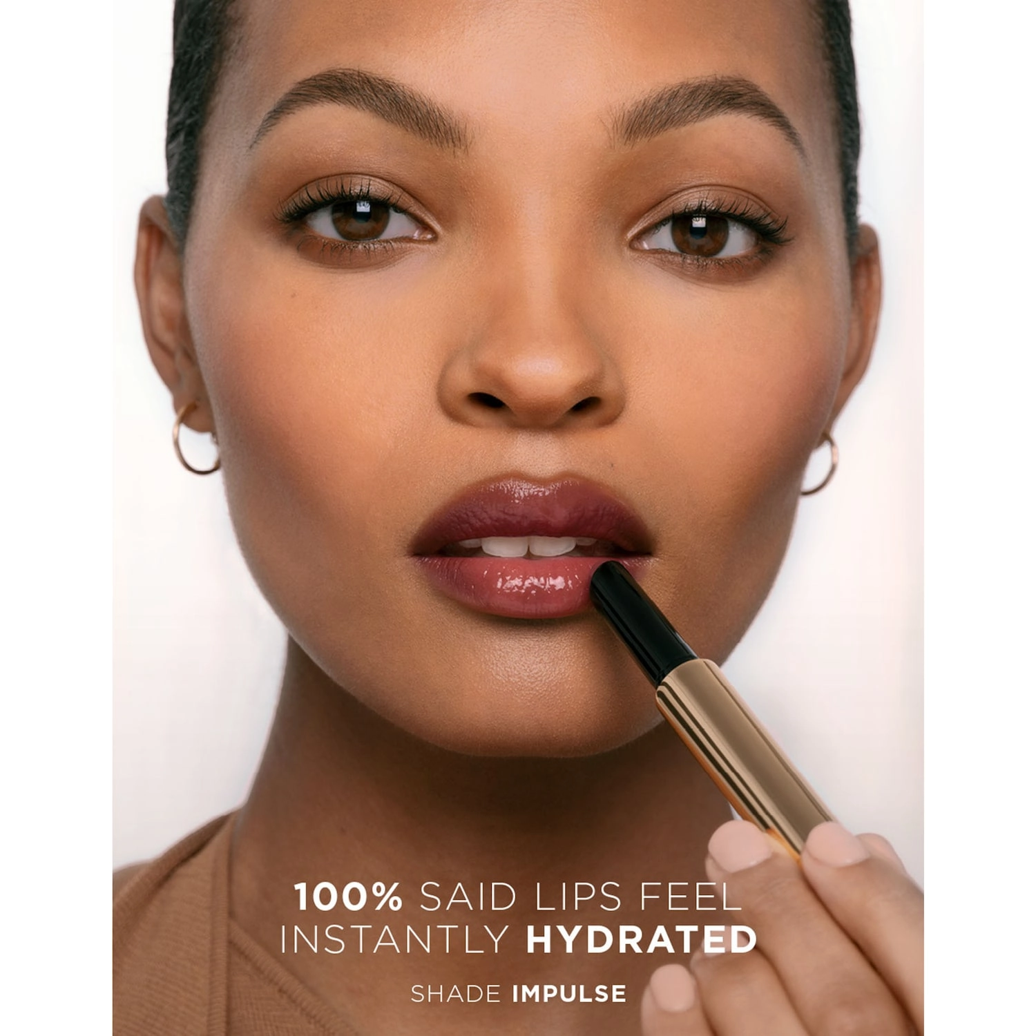 Hourglass Phantom Volumizing Glossy Lip Balm Color: Impulse - Deep Red - Image 10