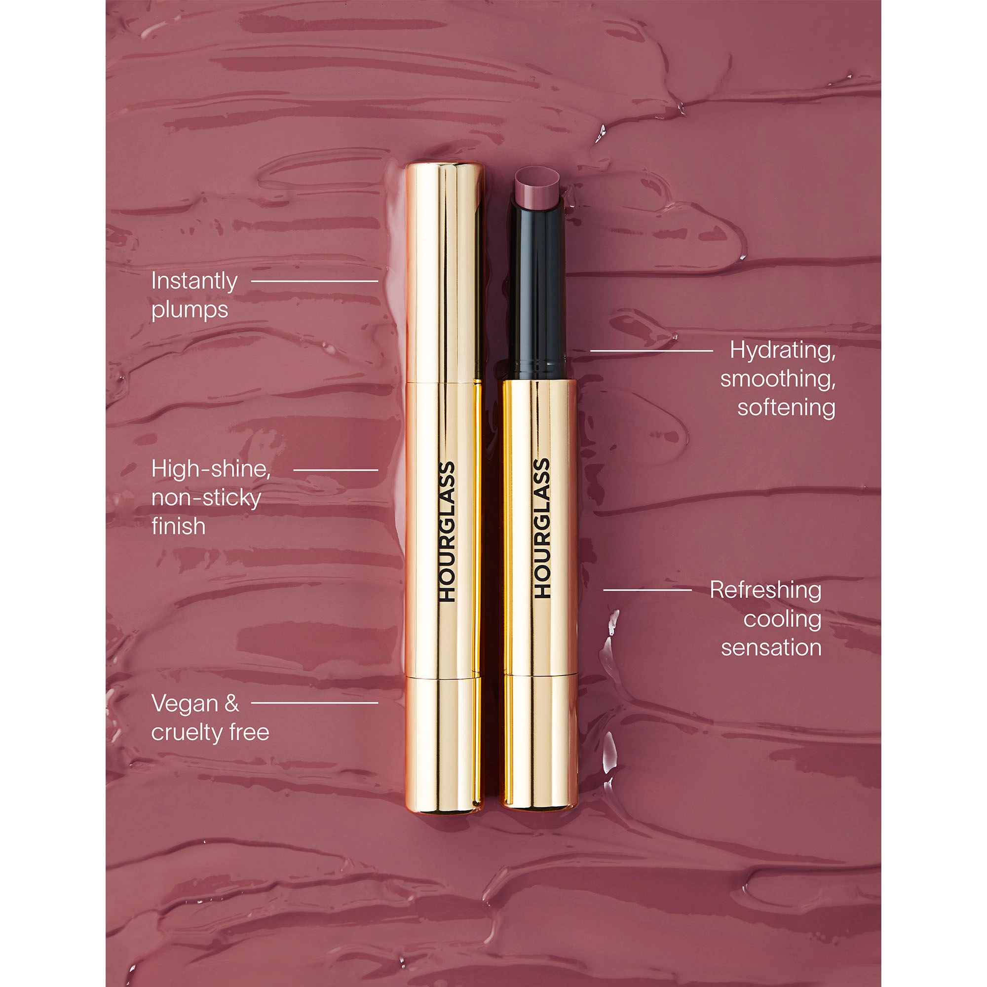 Hourglass Phantom Volumizing Glossy Lip Balm Color: Impulse - Deep Red - Image 8