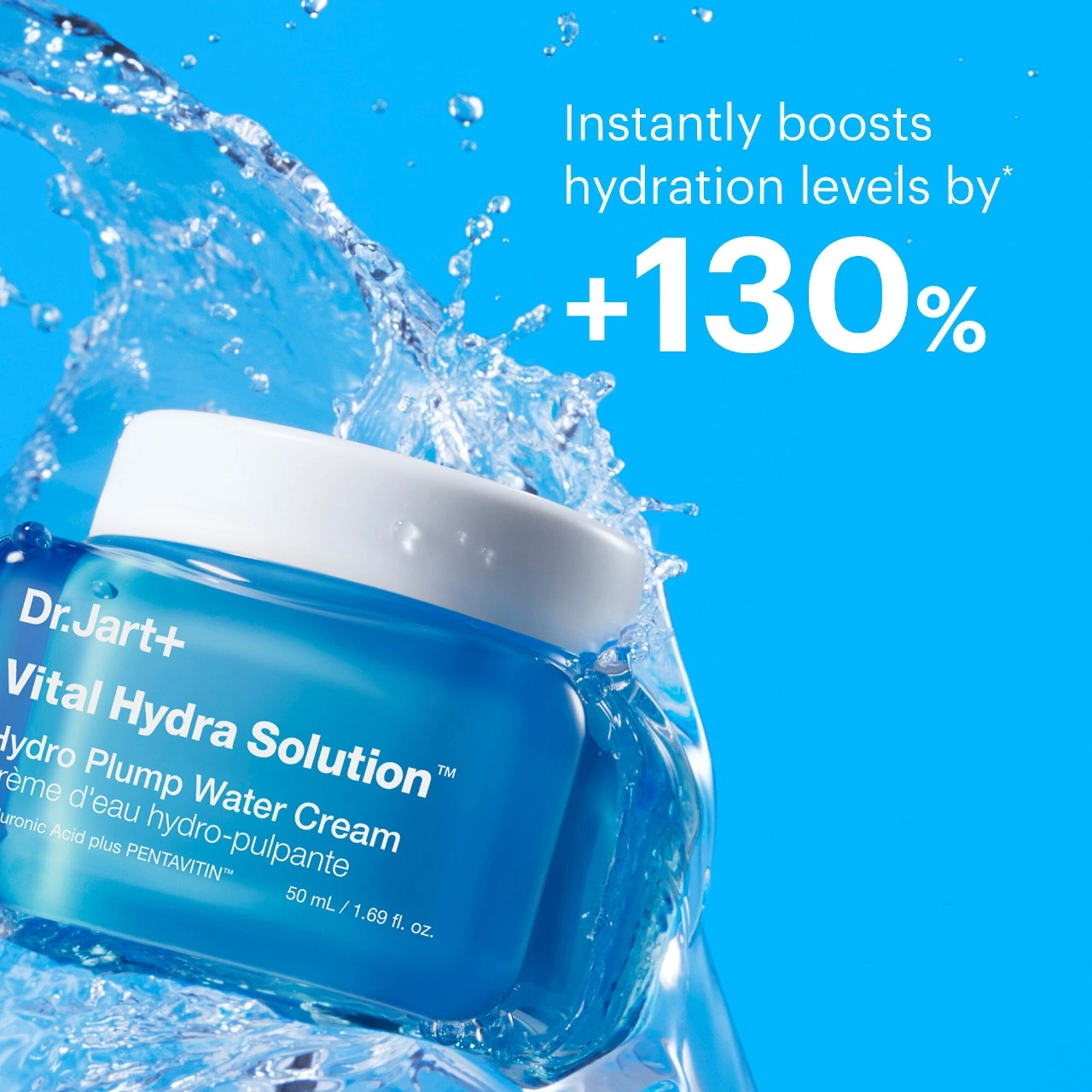 Dr. Jart+ Vital Hydra Solution™ Water Cream Glow Moisturizer with Hyaluronic Acid 1.69 oz / 50 mL - Image 3