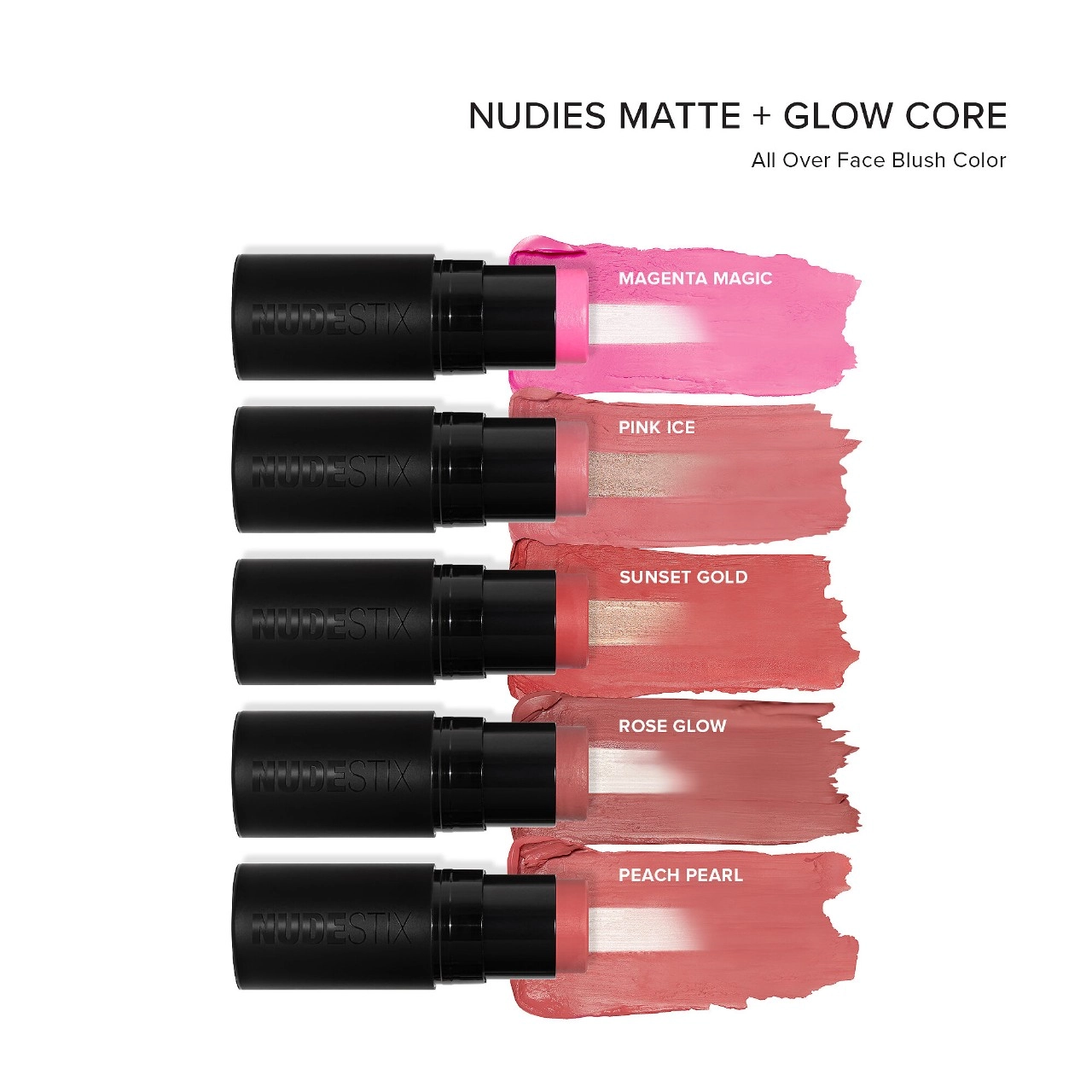 NUDESTIX Nudies Matte + Glow Core All Over Face Blush - Radiant Elegance - Image 5