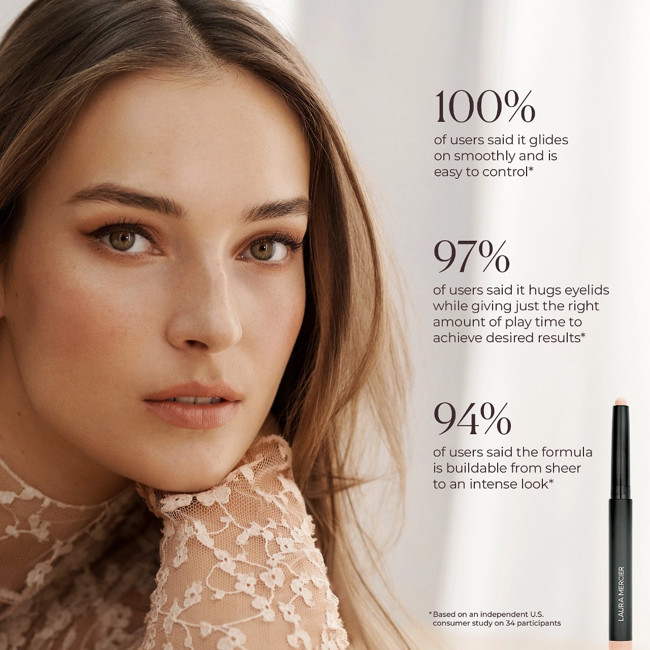 Laura Mercier Caviar Stick Matte Eye Shadow - Dark Cacao - Image 6