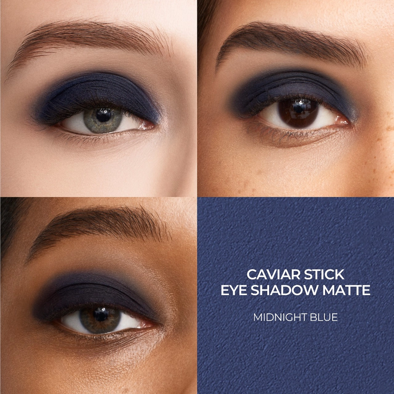 Laura Mercier Caviar Stick Matte Eye Shadow - Midnight Blue, Hydrating Matte Finish, Long-wearing Waterproof - Image 10
