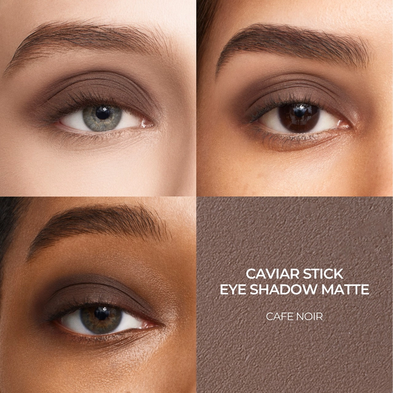 Laura Mercier Caviar Stick Matte Eye Shadow in Cafe Noir - Deep Cool Brown - Image 3