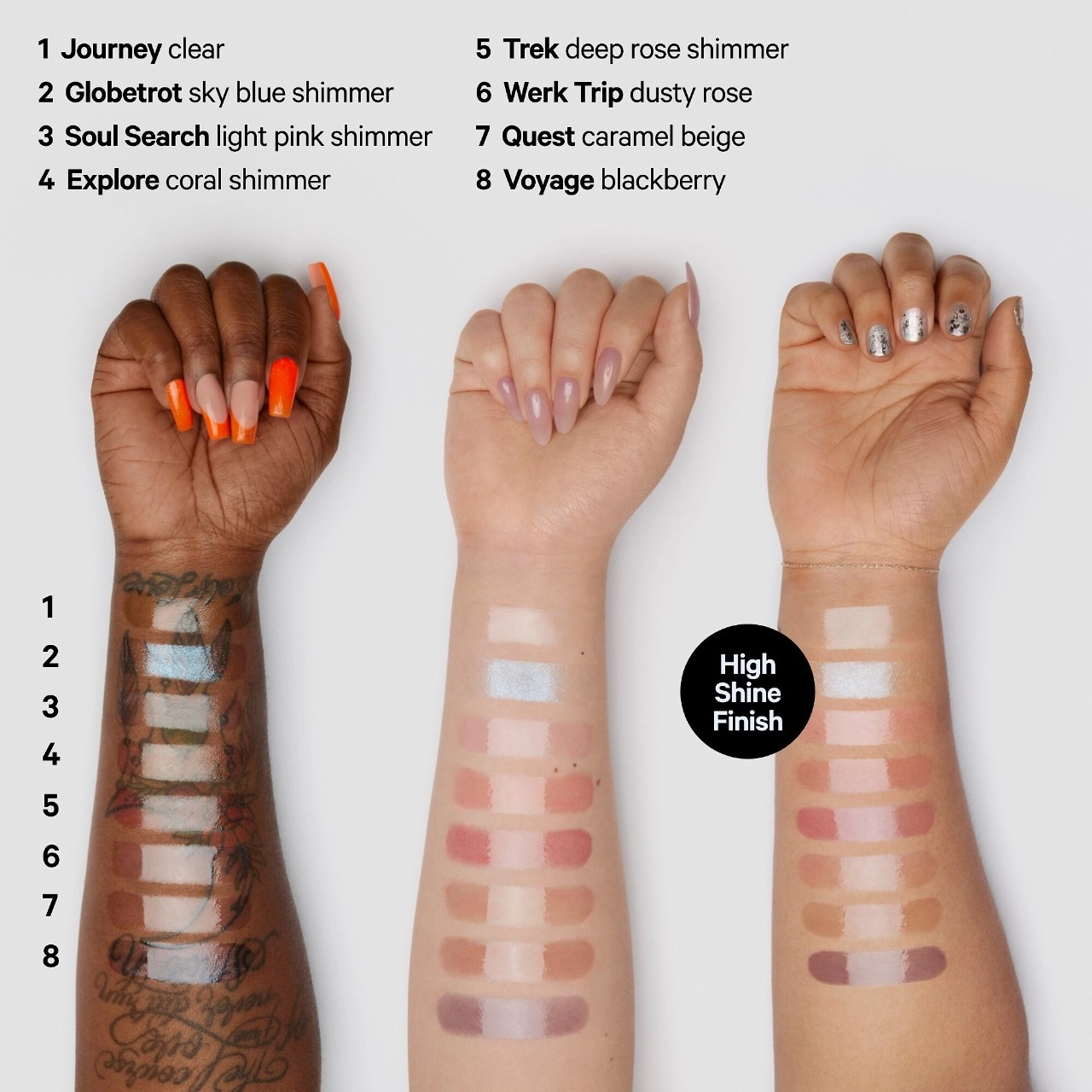 MILK MAKEUP Odyssey Hydrating Non-Sticky Lip Oil Gloss - Explore Coral Shimmer - Image 3