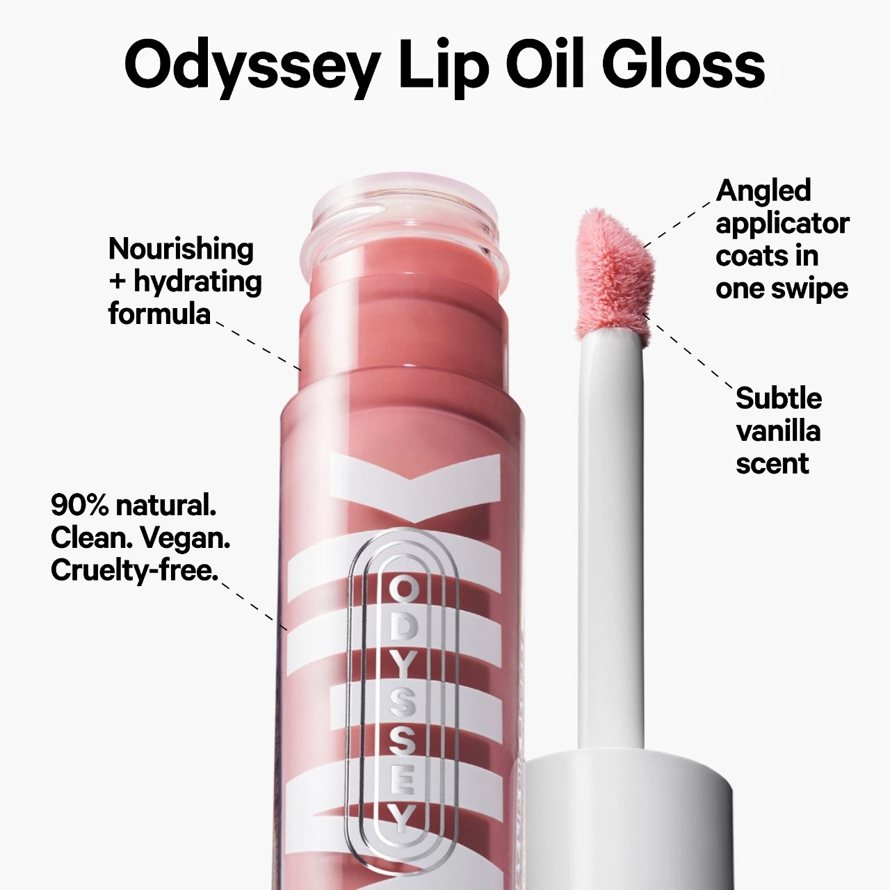 MILK MAKEUP Odyssey Hydrating Non-Sticky Lip Oil Gloss - Explore Coral Shimmer - Image 7