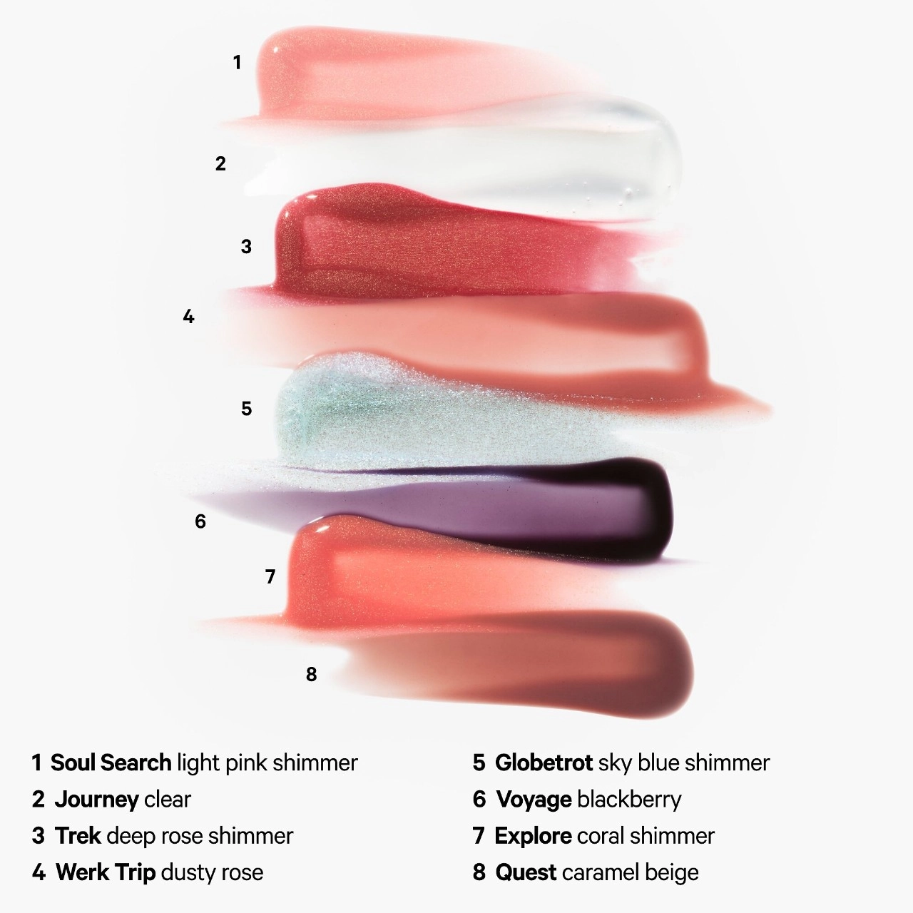 MILK MAKEUP Odyssey Hydrating Non-Sticky Lip Oil Gloss - Explore Coral Shimmer - Image 8